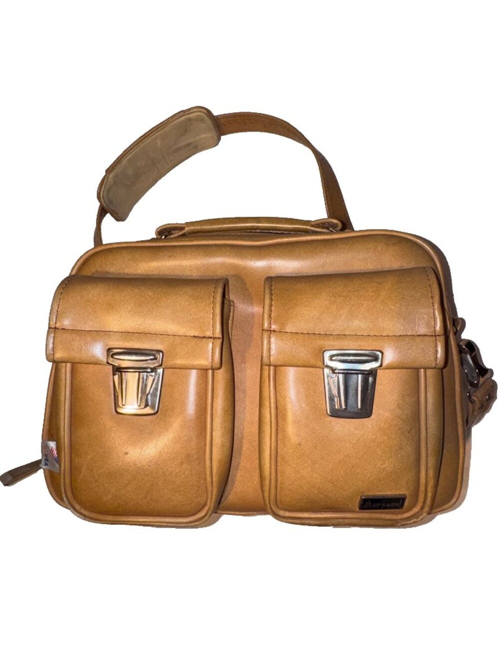 Vintage Camera Bag 60s Marsand Heavy Padded Large VERY RARE Fabric/Leather Retro